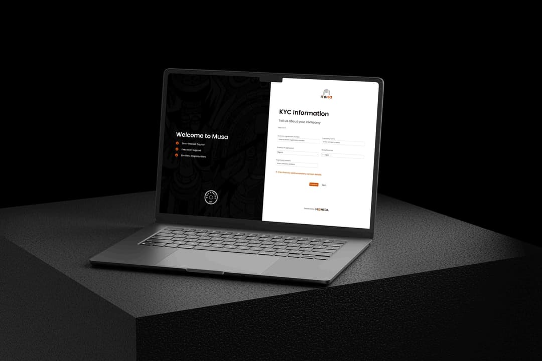 Musa KYC Screen